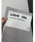 Пленка плотная «Love life» серая