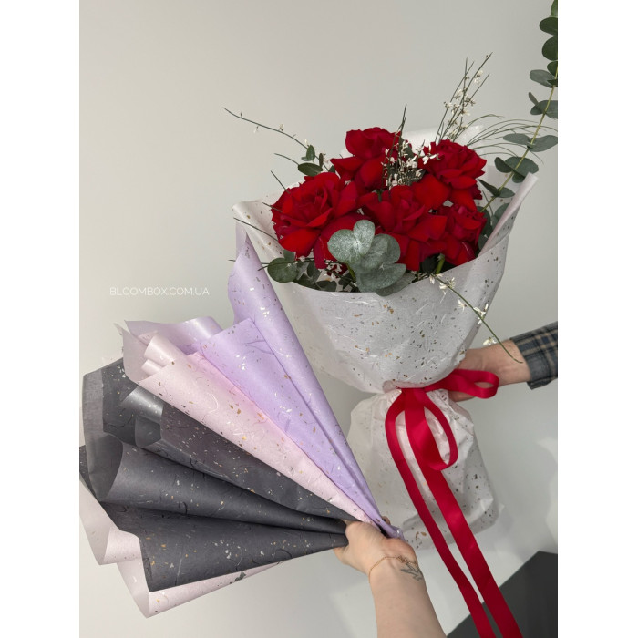 Бумага с золотыми частичками j00335 розовая