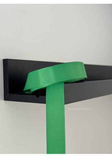 Стрічка репсова 2,5 см зелена 0552 Fem Green