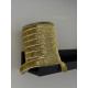 Стрічка оксамитова з люрексом 2,5 см #light gold