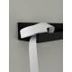 Стрічка репсова 2,5 см біла 0029 White