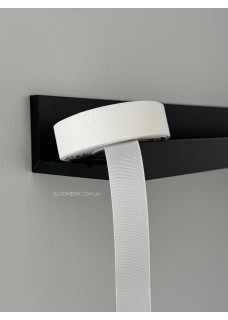 Стрічка репсова 2,5 см молочна 0000 Off-White
