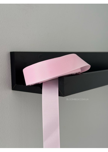 Стрічка репсова 2,5 см рожева 0104 Baby Pink