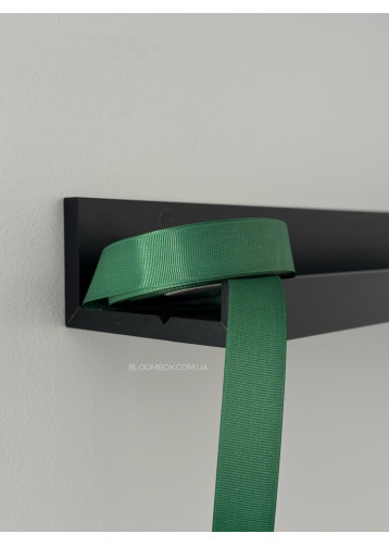 Стрічка репсова 2,5 см зелена 0587 Forest Green