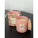 Аромасвеча «Spring Floral» L01668 розовая Bulgarian rose