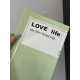 Пленка плотная «Love life» зеленая