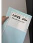 Пленка плотная «Love life» голубая