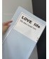 Пленка плотная «Love life» серо-голубая