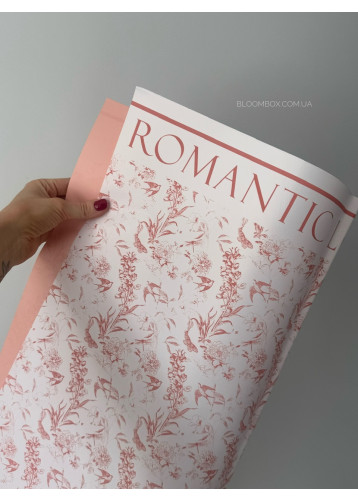 Пленка с перламутром «Romantic love» розовая
