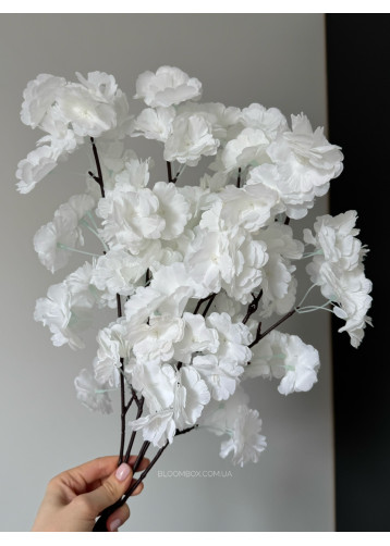 Гілка сакури коротка С30318 біла