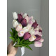 Букет латексних тюльпанів C30444 білі #05