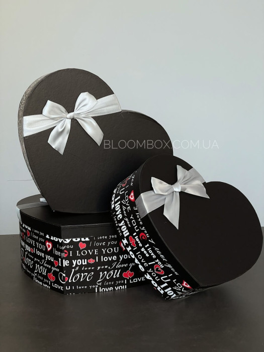Серця «Love» с чорною кришкою J01027