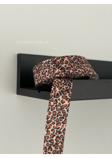 Стрічка репсова “animal print” 2.5см лео