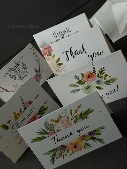 Открытки с конвертами «Thank You» #1